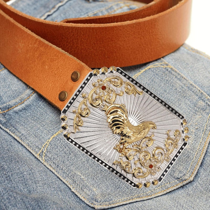 WMG Western Belt Buckles for men women - Rooster Belt Buckle - Rodeo Cowboy Belt Buckle - Fits Up to 2 Inch Belts - Image 5